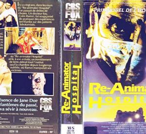 Re-Animator Hospital (Jaquette VHS)